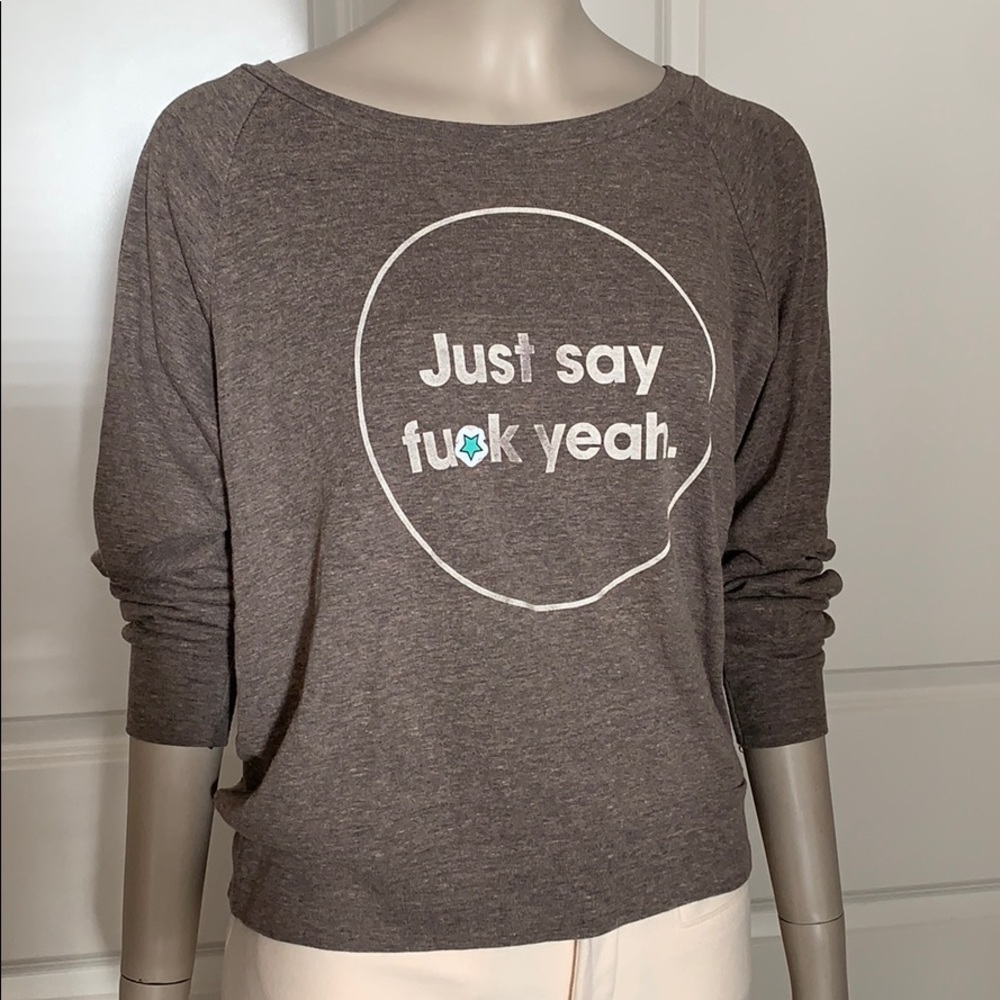Popkiller Just Say F**k Yeah Oversized Top